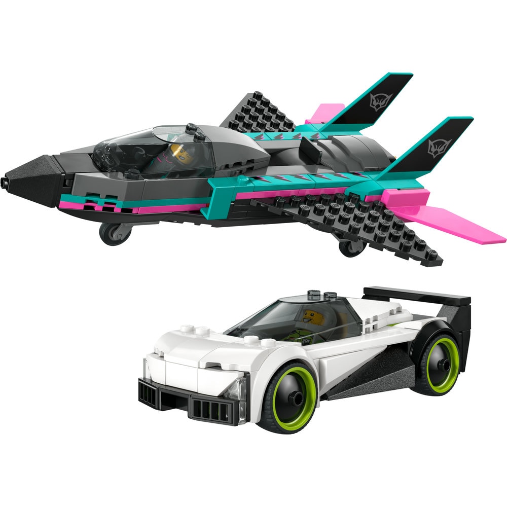 LEGO City: Avion cu reactie vs masina 60489, 6 ani+, 259 piese