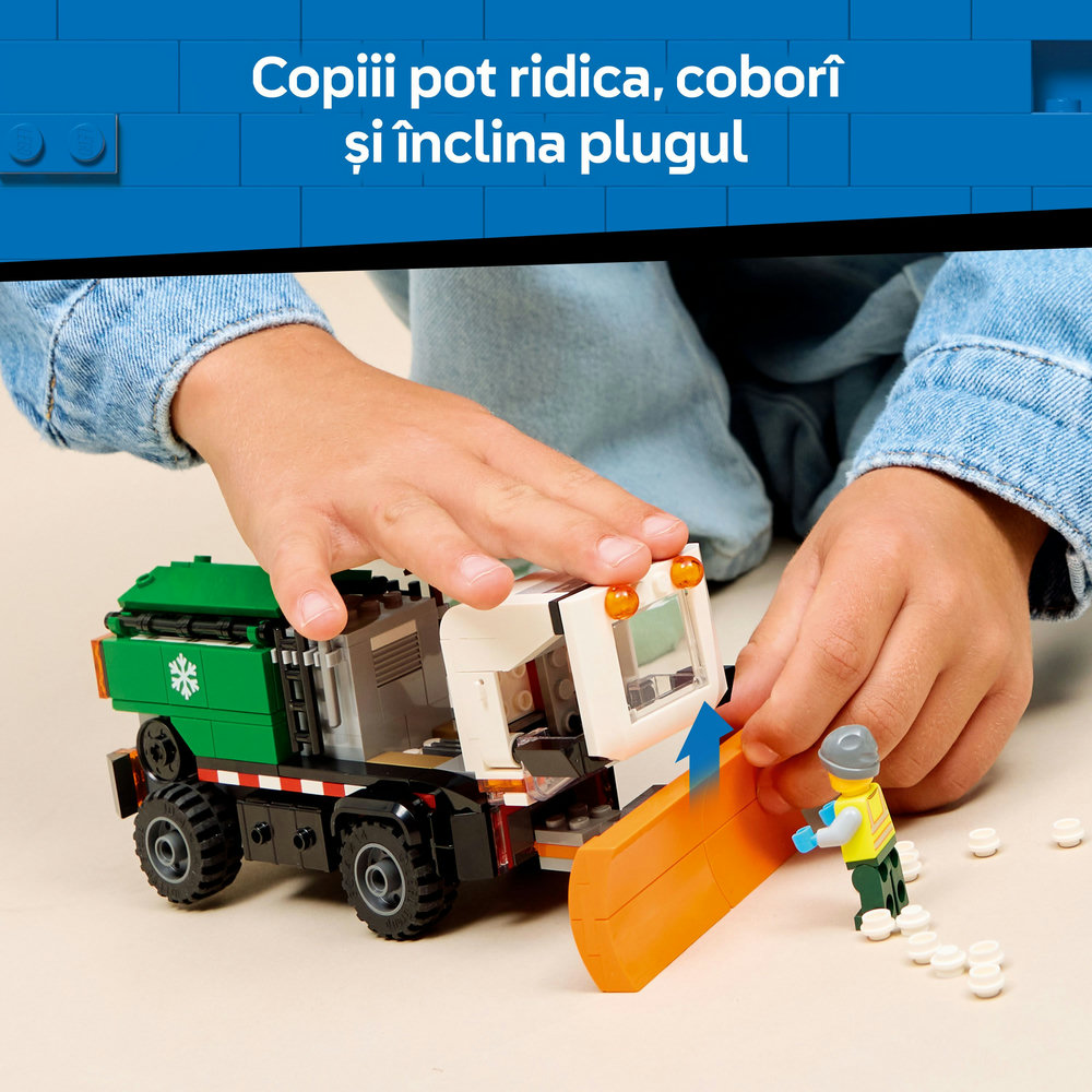 LEGO City: Vehicul cu plug de zapada 60490, 6 ani+, 263 piese