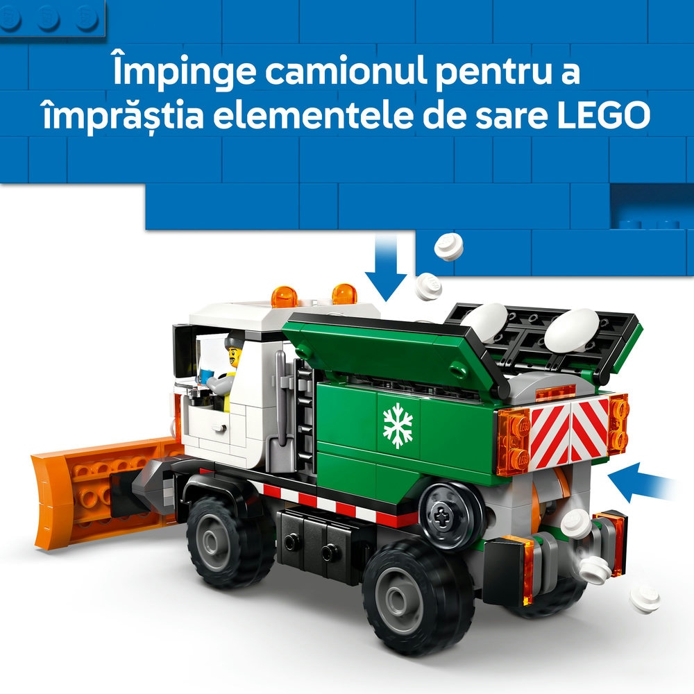 LEGO City: Vehicul cu plug de zapada 60490, 6 ani+, 263 piese