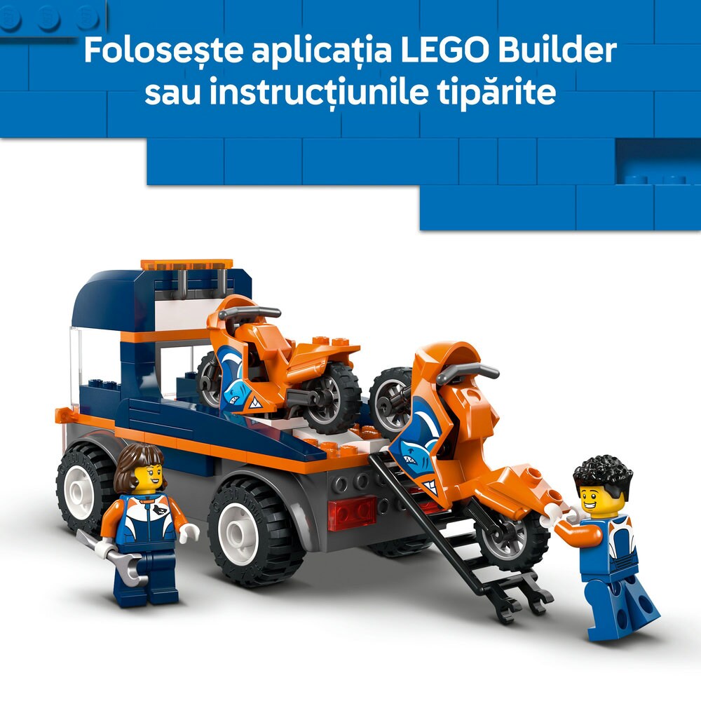 LEGO City: Transportor de motociclete 60491, 4 ani+, 88 piese