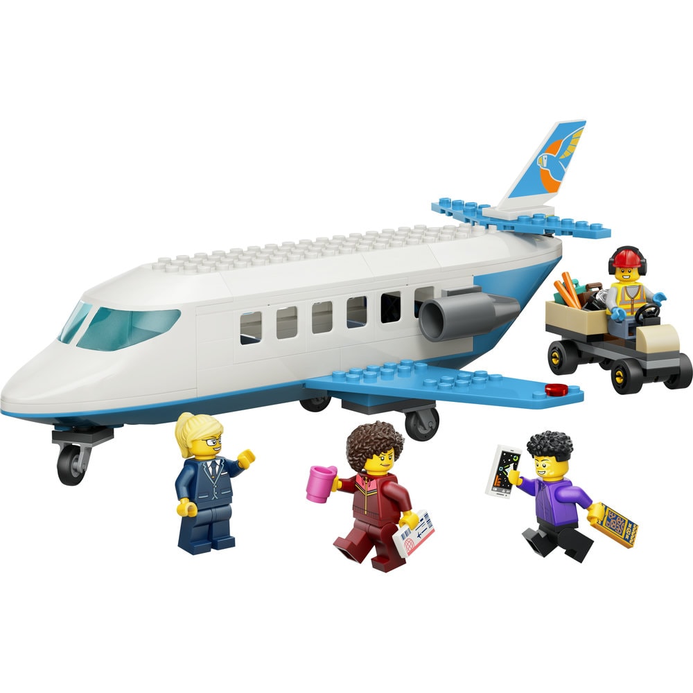 LEGO City: Avion cu reactie pentru pasageri 60492, 4 ani+, 118 piese