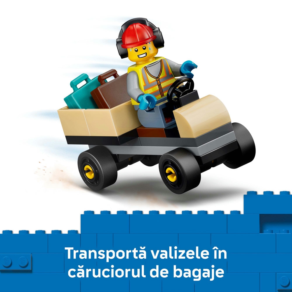 LEGO City: Avion cu reactie pentru pasageri 60492, 4 ani+, 118 piese
