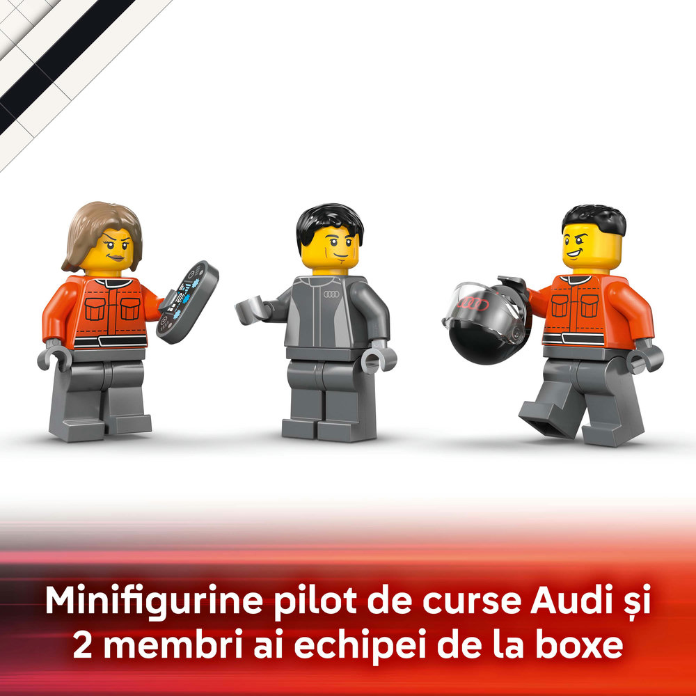 LEGO City: Camion de prezentare F1 cu masina de curse Audi F1 60493, 7 ani+, 508 piese