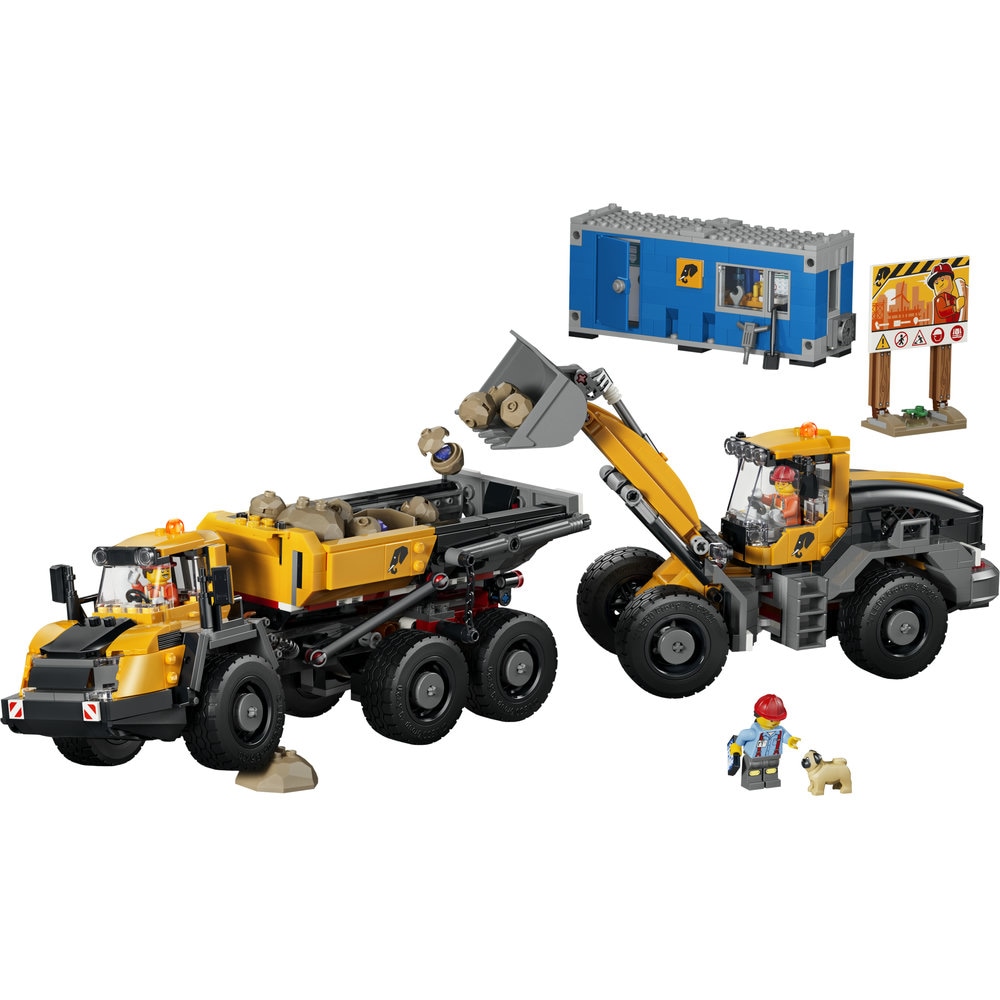 LEGO City:  Camion basculant si incarcator frontal 60494, 8 ani+, 1132 piese