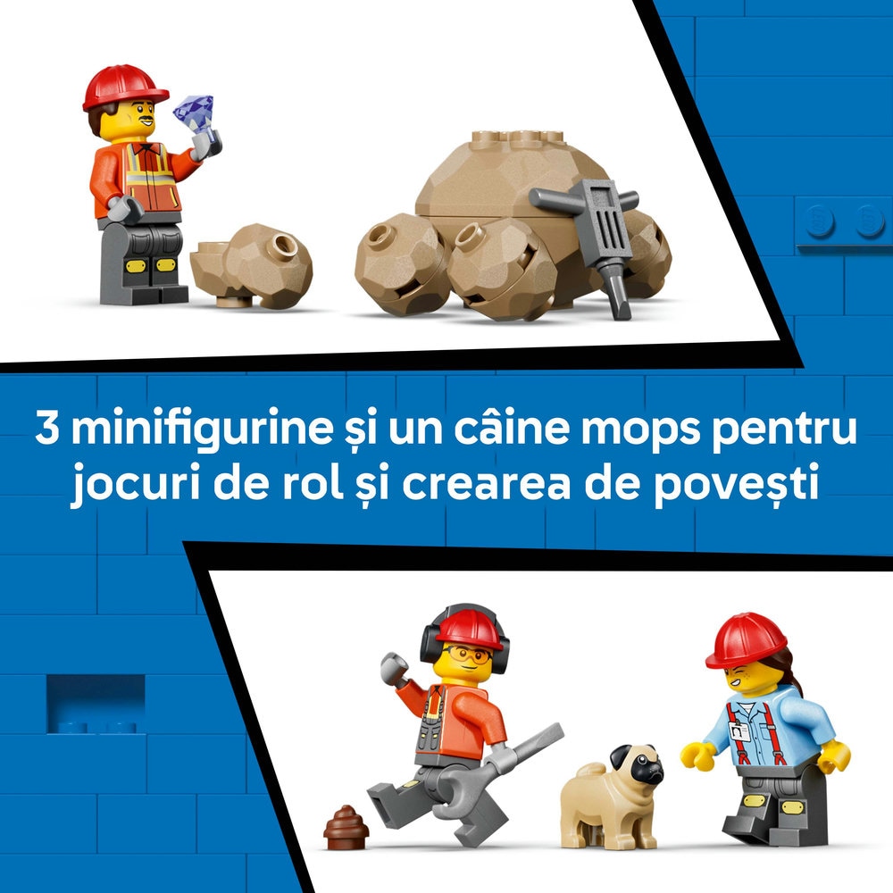 LEGO City:  Camion basculant si incarcator frontal 60494, 8 ani+, 1132 piese