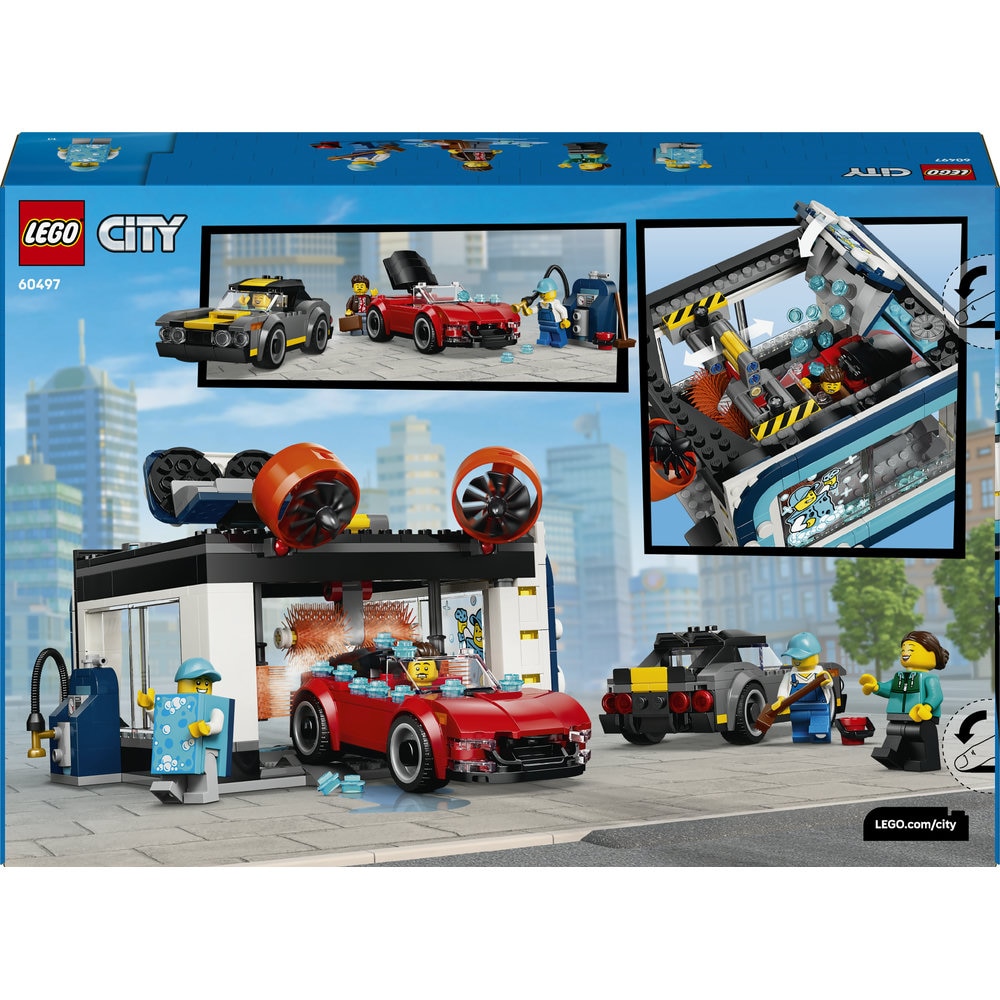 LEGO City: Spalatorie auto drive-thru 60497, 6 ani+, 583 piese