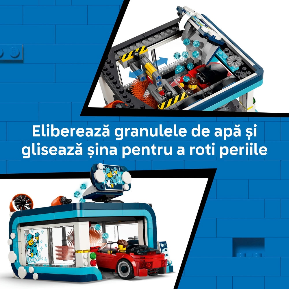 LEGO City: Spalatorie auto drive-thru 60497, 6 ani+, 583 piese