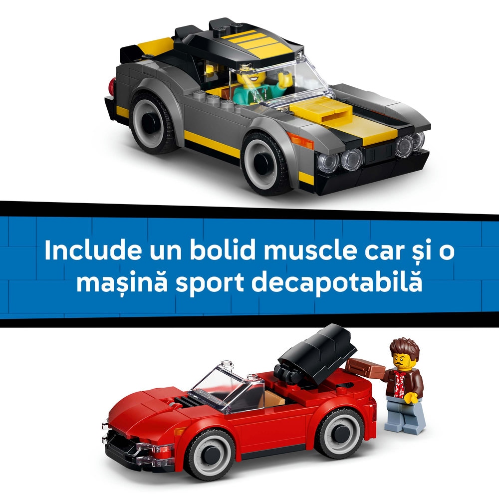 LEGO City: Spalatorie auto drive-thru 60497, 6 ani+, 583 piese