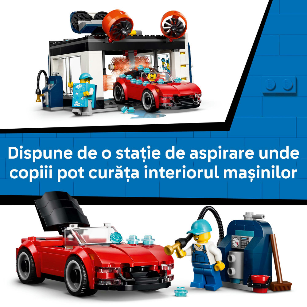 LEGO City: Spalatorie auto drive-thru 60497, 6 ani+, 583 piese