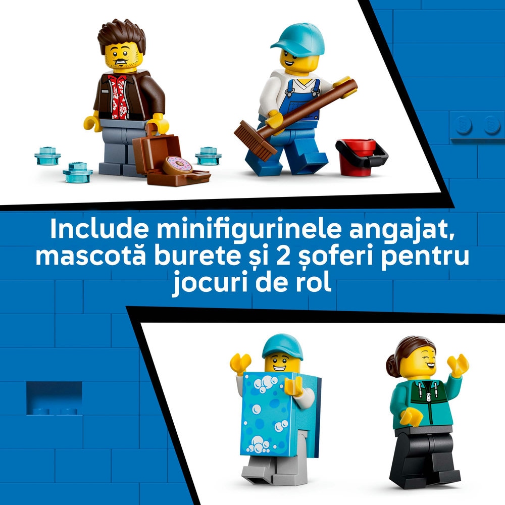 LEGO City: Spalatorie auto drive-thru 60497, 6 ani+, 583 piese