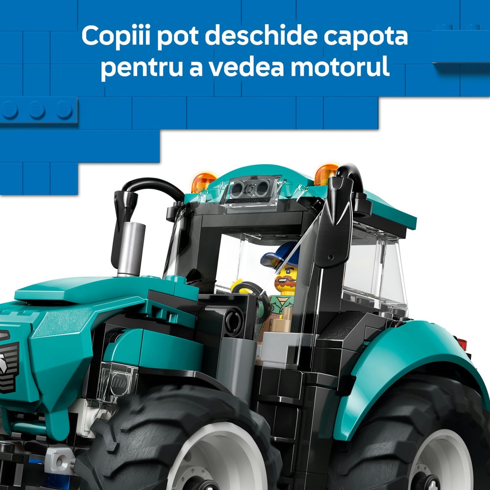 LEGO City: Tractor 60498, 6 ani+, 204 piese