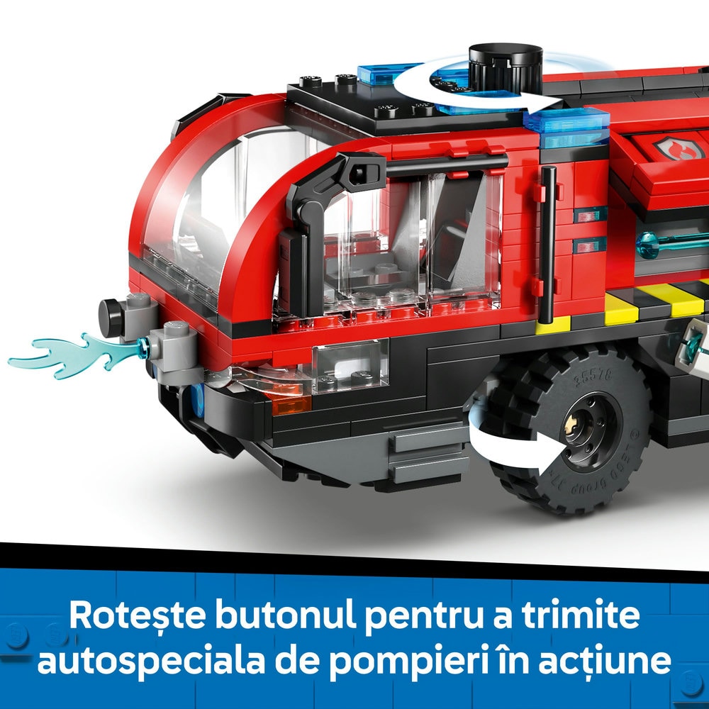 LEGO City: Autospeciala de pompieri la aeroport 60499, 7 ani+, 691 piese