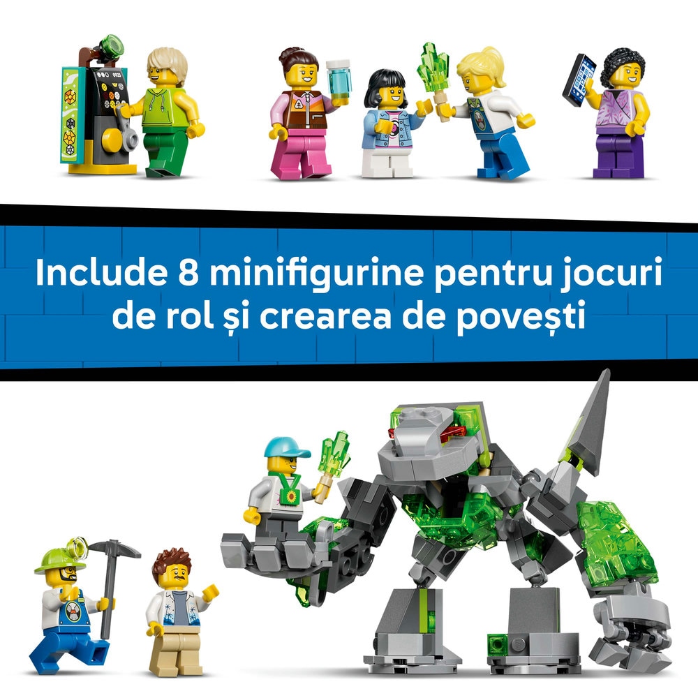 LEGO City: Parc cu roller-coaster Lava Land 60501, 8 ani+, 1165 piese