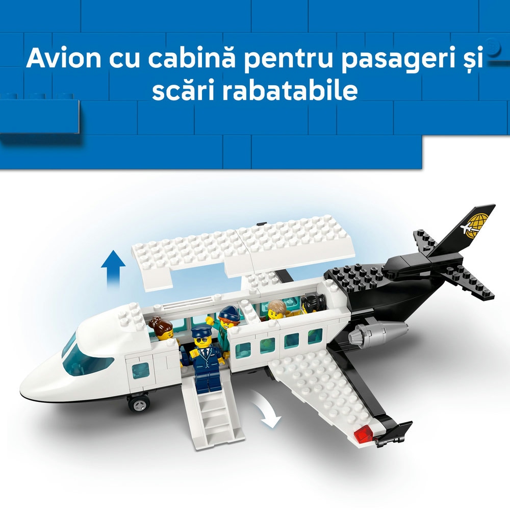 LEGO City: Aeroport cu avion 60502, 8 ani+, 887 piese