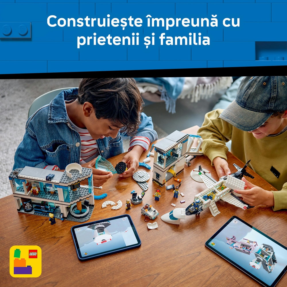 LEGO City: Aeroport cu avion 60502, 8 ani+, 887 piese