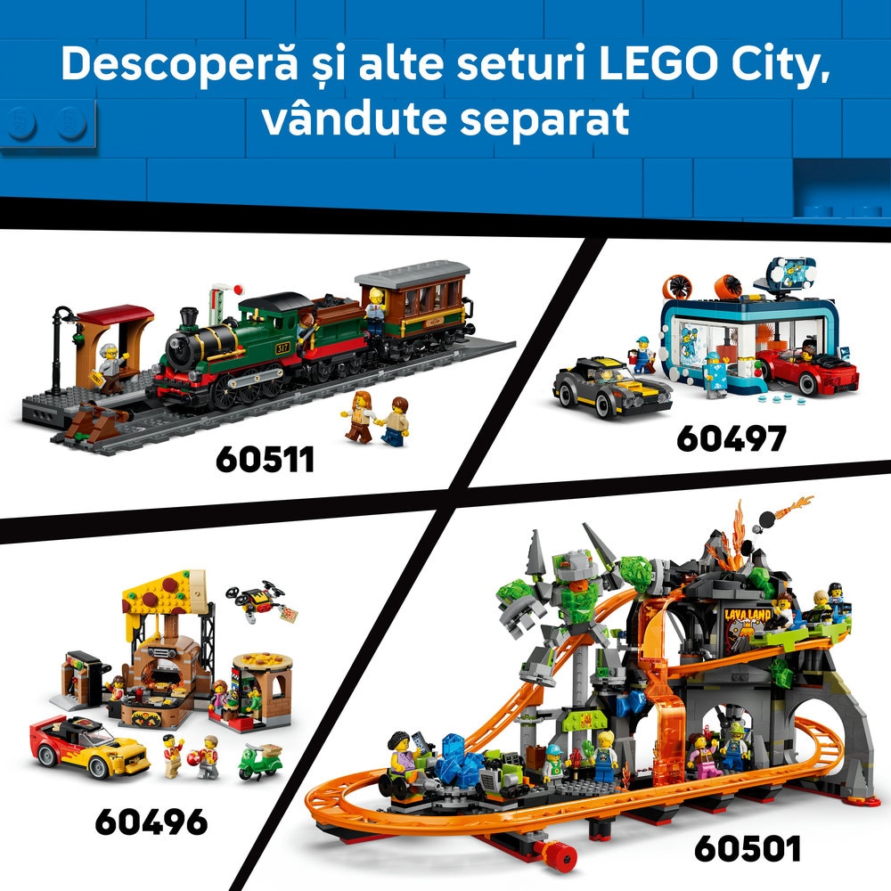 LEGO City: Tramvai de plaja clasic 60506, 7 ani+, 693 piese