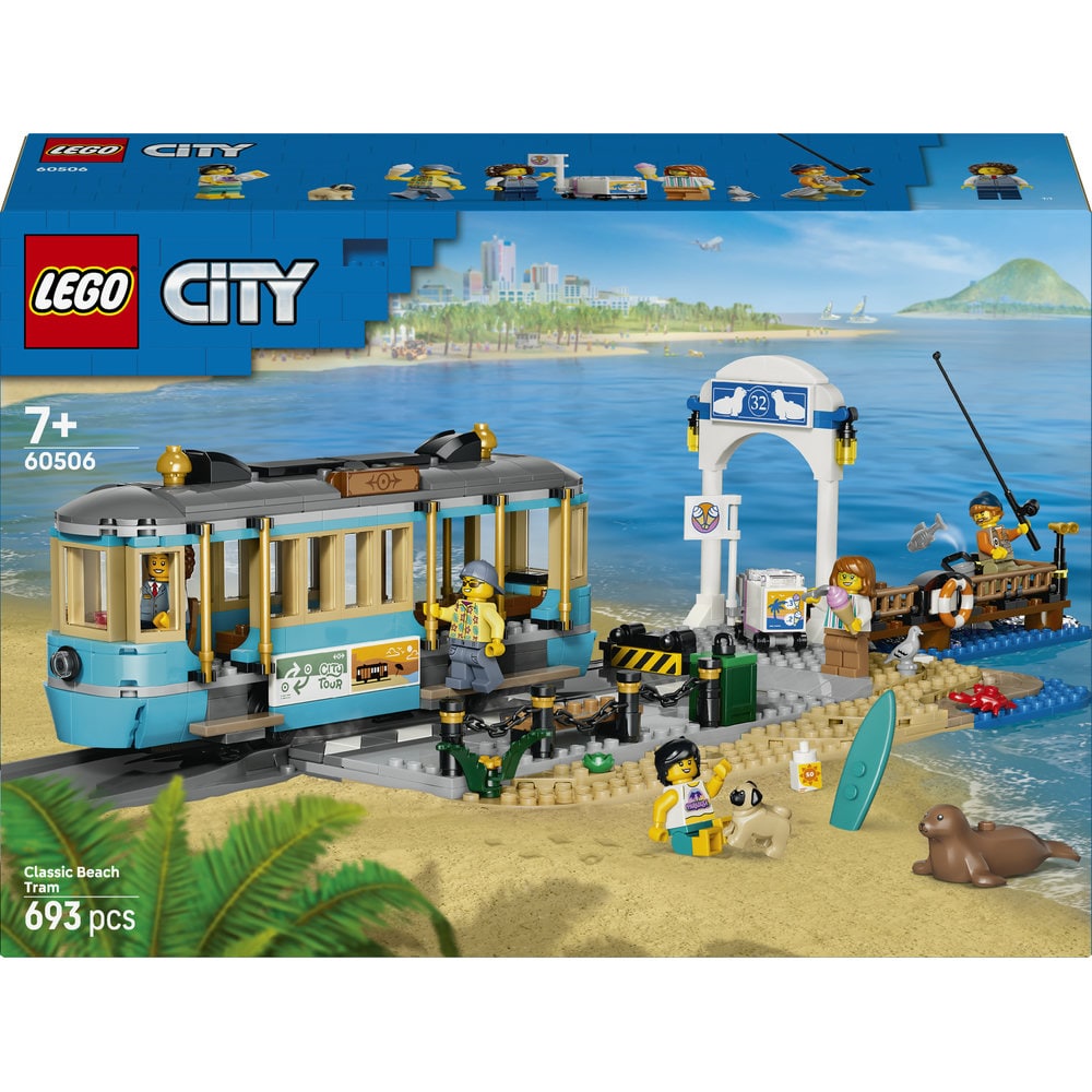 LEGO City: Tramvai de plaja clasic 60506, 7 ani+, 693 piese