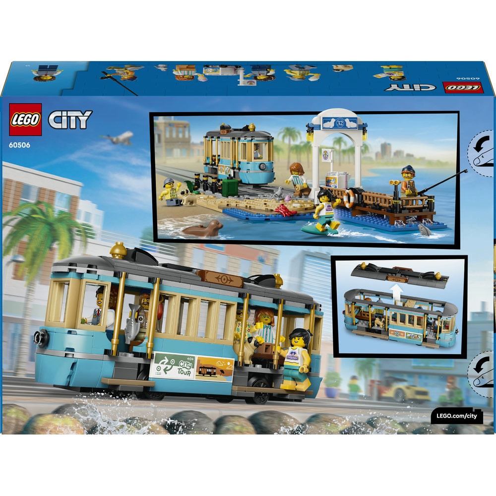 LEGO City: Tramvai de plaja clasic 60506, 7 ani+, 693 piese