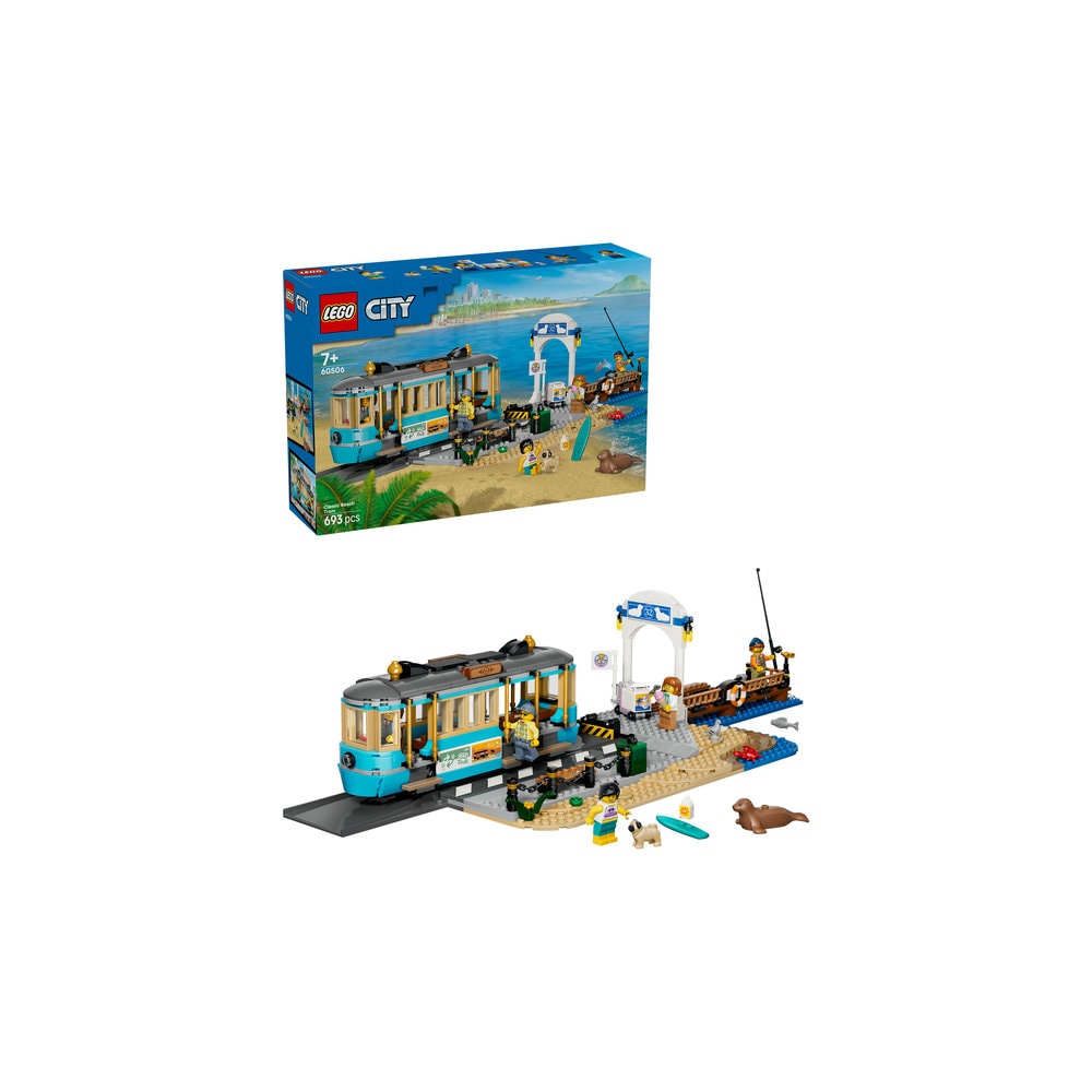 LEGO City: Tramvai de plaja clasic 60506, 7 ani+, 693 piese