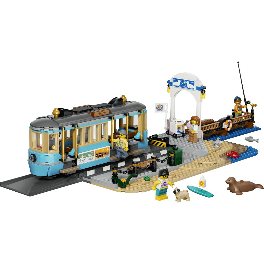 LEGO City: Tramvai de plaja clasic 60506, 7 ani+, 693 piese
