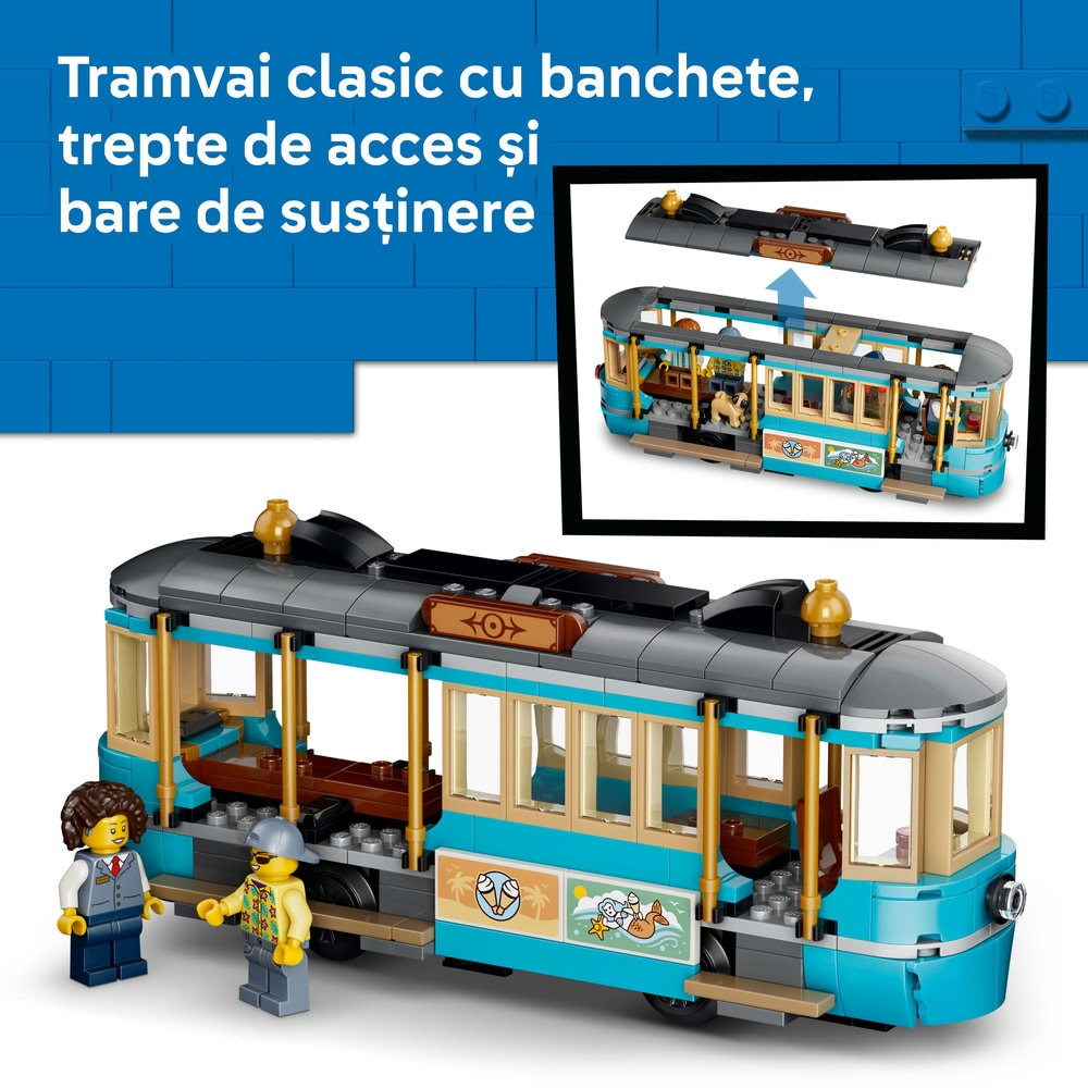 LEGO City: Tramvai de plaja clasic 60506, 7 ani+, 693 piese