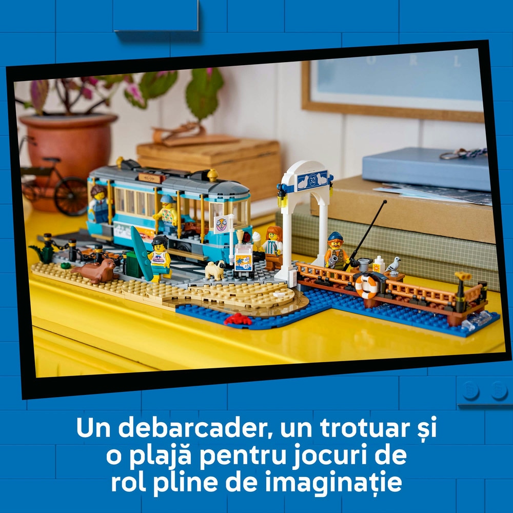 LEGO City: Tramvai de plaja clasic 60506, 7 ani+, 693 piese