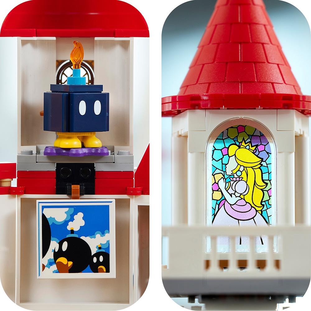 LEGO Super Mario: Set de extindere Castelul lui Peach 71408, 8 ani+, 1216 piese