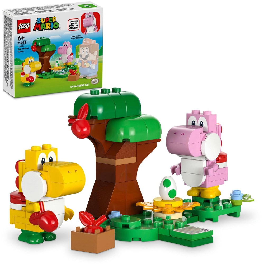 LEGO Super Mario: Set de extindere - Padurea minunata cu oul lui Yoshi 71428, 6 ani+, 107 piese