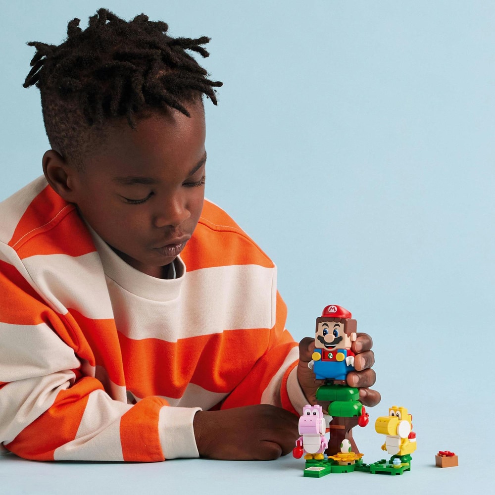 LEGO Super Mario: Set de extindere - Padurea minunata cu oul lui Yoshi 71428, 6 ani+, 107 piese