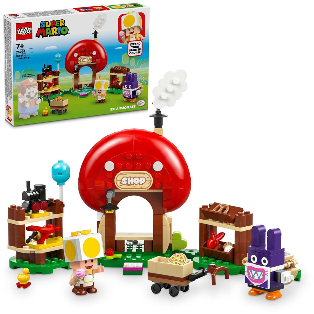 LEGO Super Mario: Set de extindere Nabbit la magazinul lui Toad 71429, 7 ani+, 230 piese