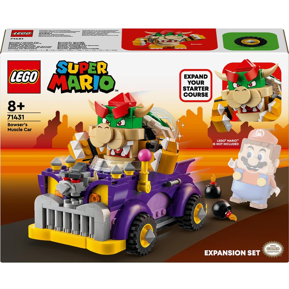 LEGO Super Mario: Set de extindere - Masina fortoasa a lui Bowser 71431, 8 ani+, 458 piese