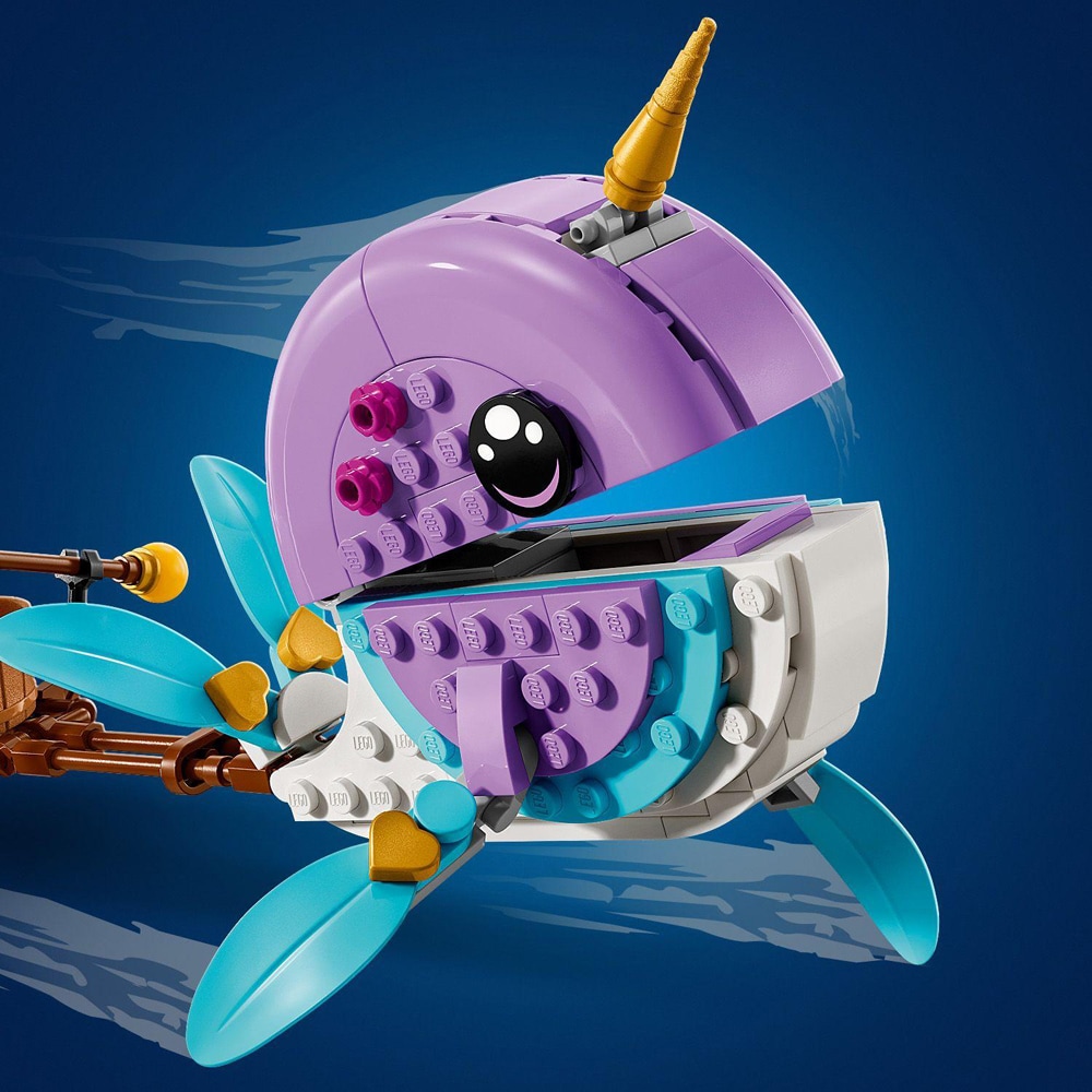 LEGO DREAMZzz: Balonul cu aer cald in forma de narval al lui Izzie 71472, 7 ani+, 156 piese
