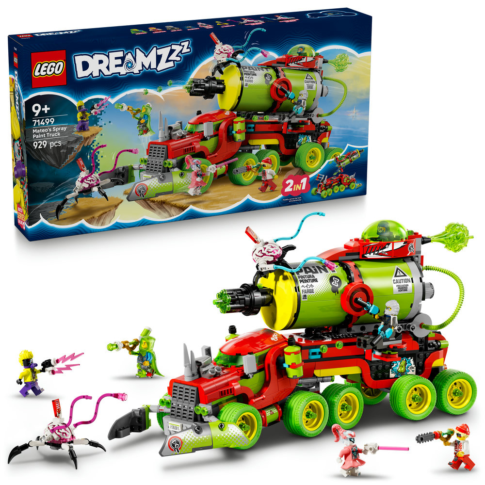 LEGO DREAMZzz: Camionul de vopsea spray al lui Mateo 71499, 8 ani+, 929 piese