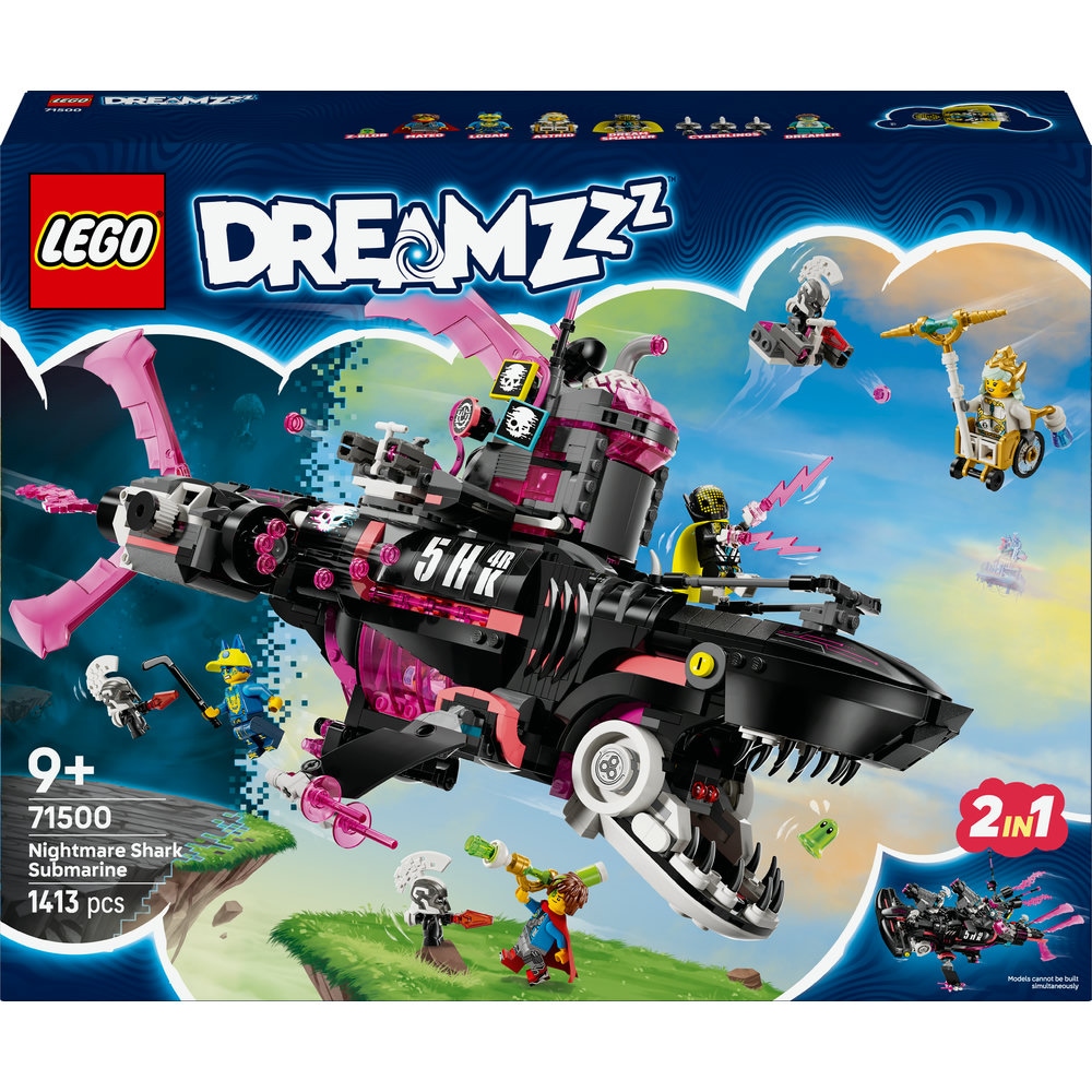 LEGO DREAMZzz: Submarin-rechin de cosmar 71500, 9 ani+, 1413 piese