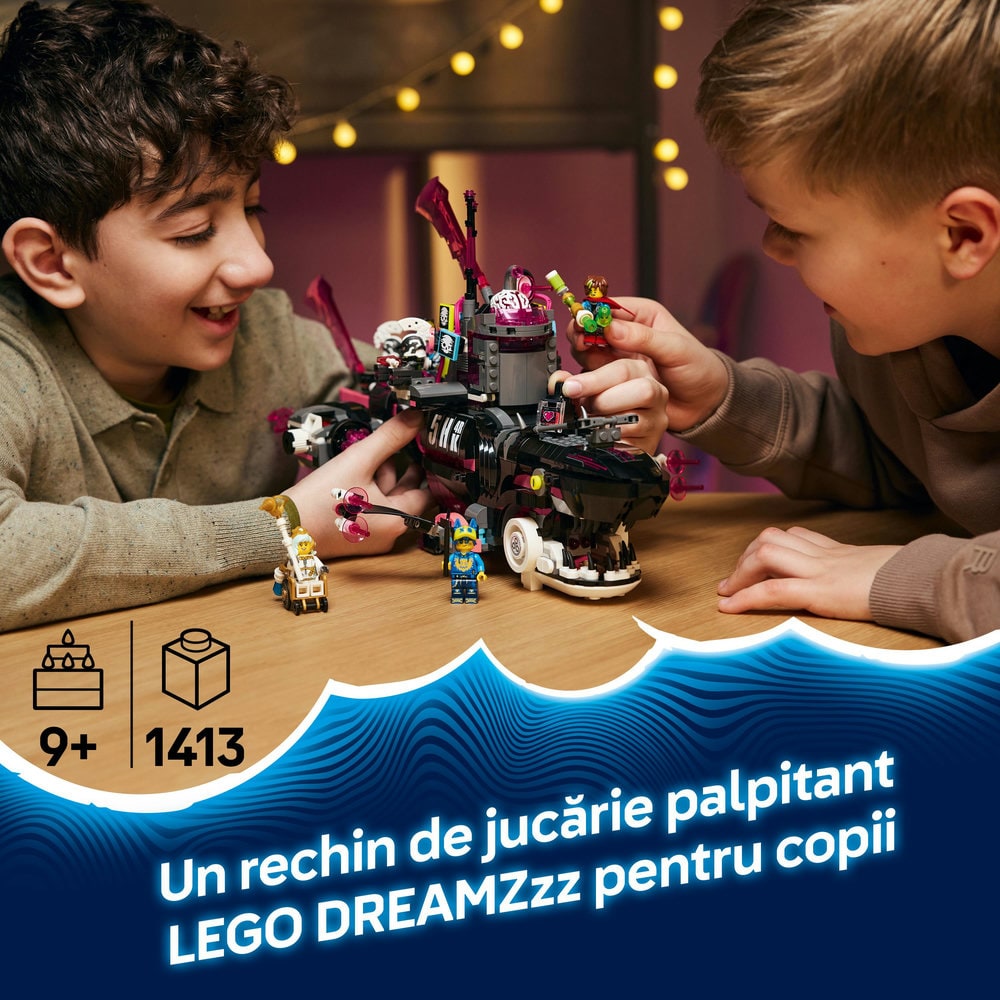 LEGO DREAMZzz: Submarin-rechin de cosmar 71500, 9 ani+, 1413 piese