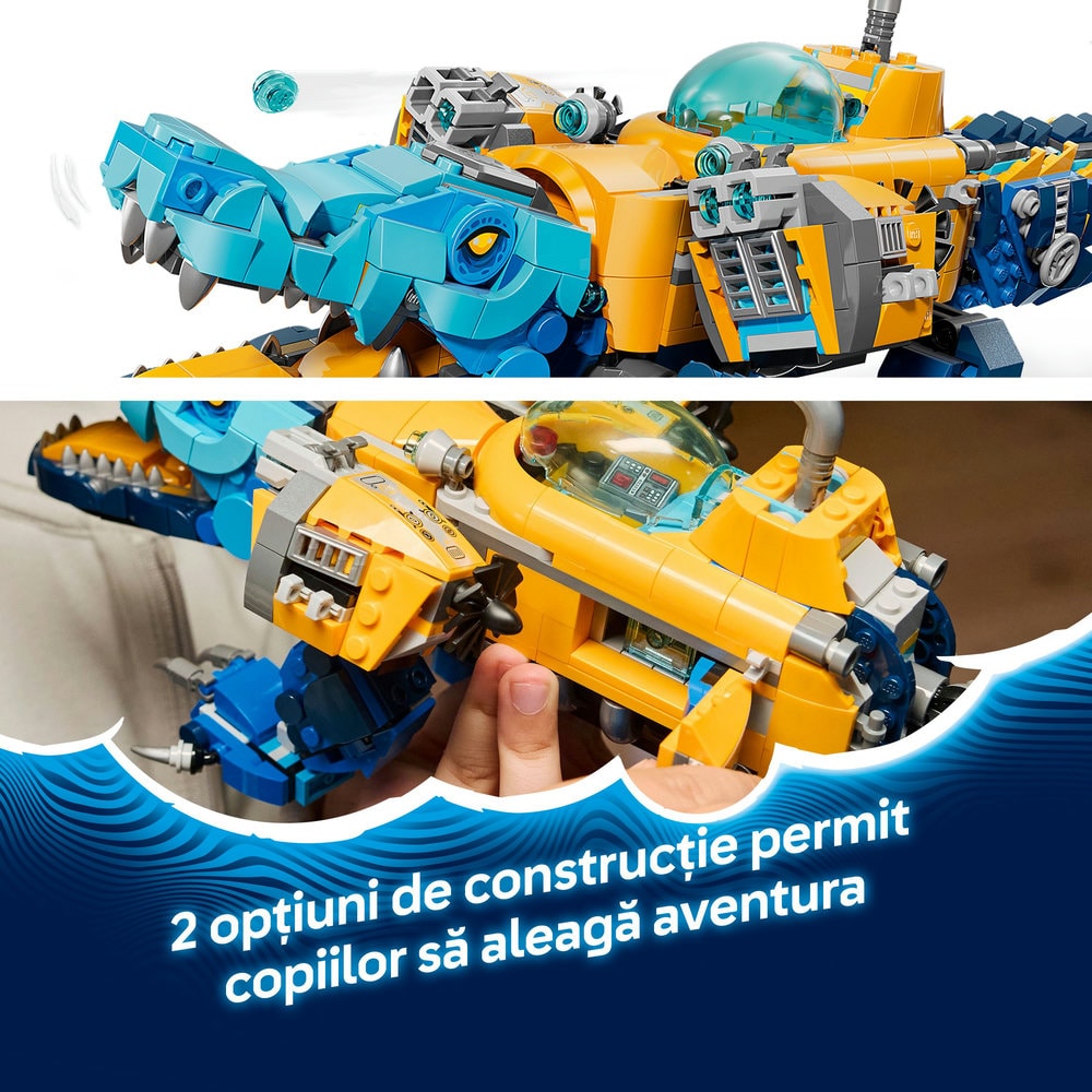LEGO DREAMZzz: Submarin crocodil 71512, 8 ani+, 1107 piese