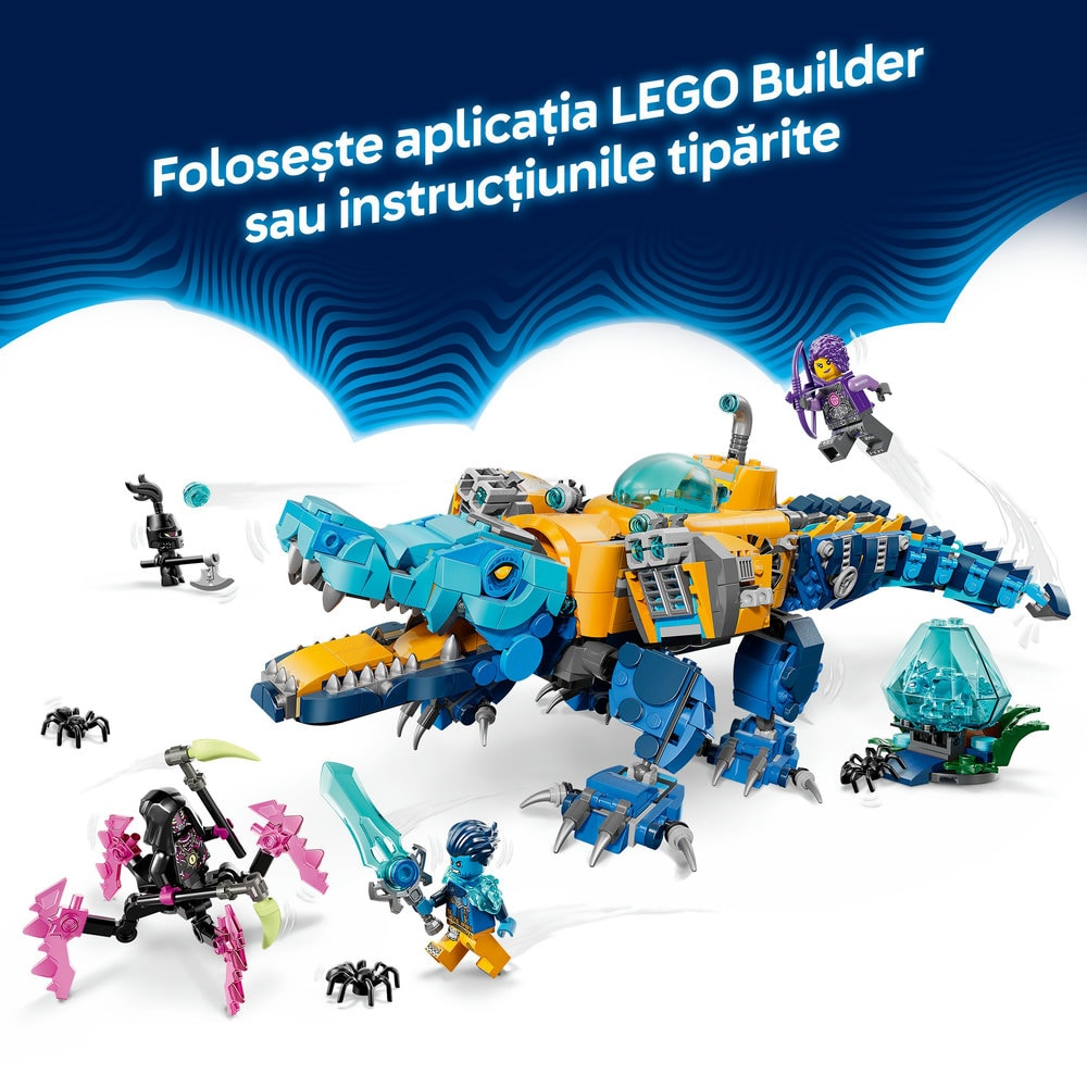 LEGO DREAMZzz: Submarin crocodil 71512, 8 ani+, 1107 piese