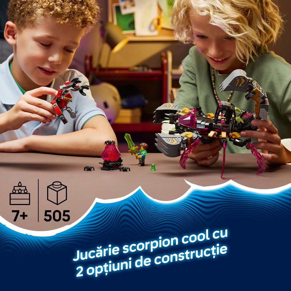 LEGO DREAMZzz: Excavator scorpion de cosmar 71513, 7 ani+, 505 piese
