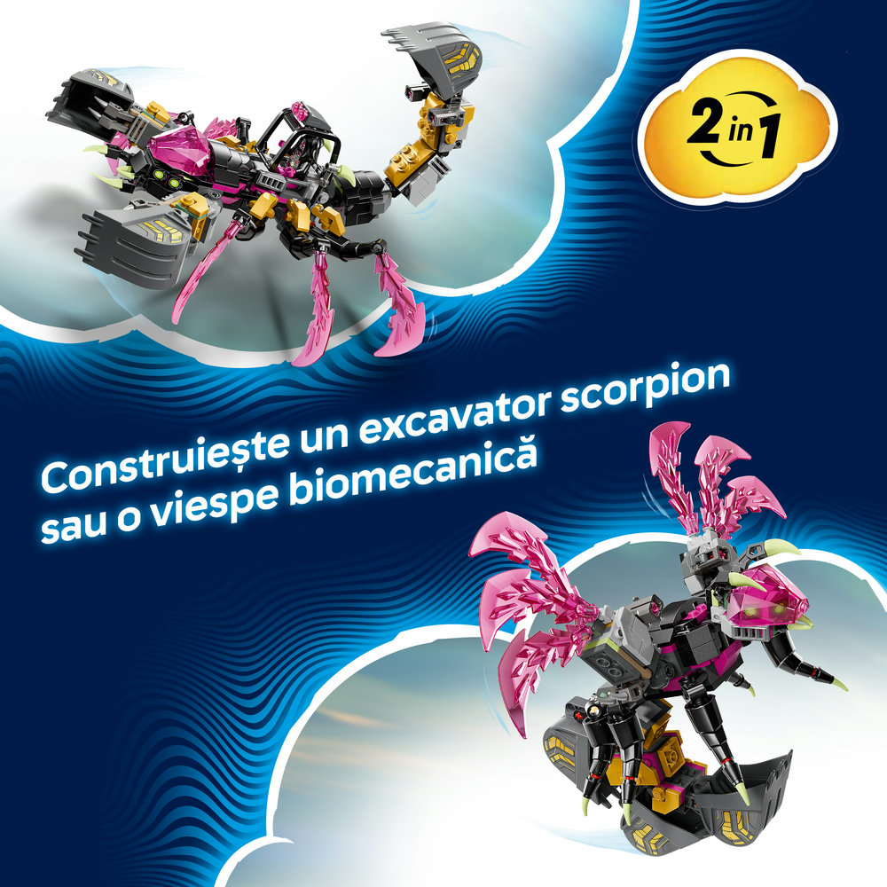 LEGO DREAMZzz: Excavator scorpion de cosmar 71513, 7 ani+, 505 piese
