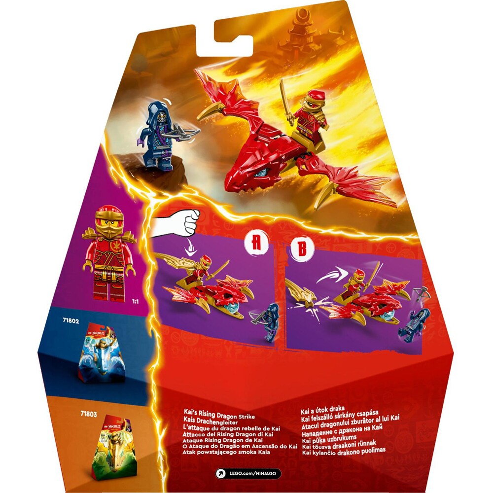 LEGO Ninjago: Atacul dragonului zburator al lui Kai 71801, 6 ani+, 24 piese