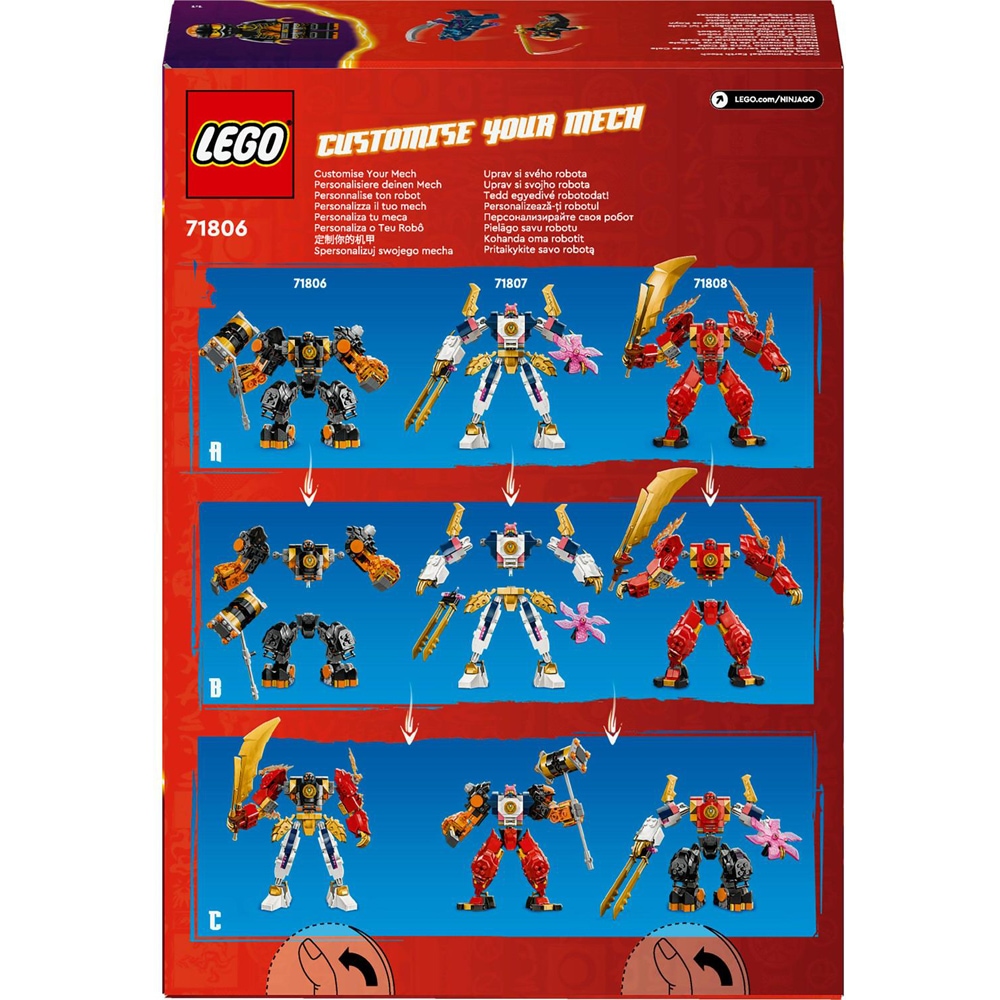 LEGO Ninjago: Robotul Stihie de pamant al lui Cole 71806, 7 ani+, 235 piese