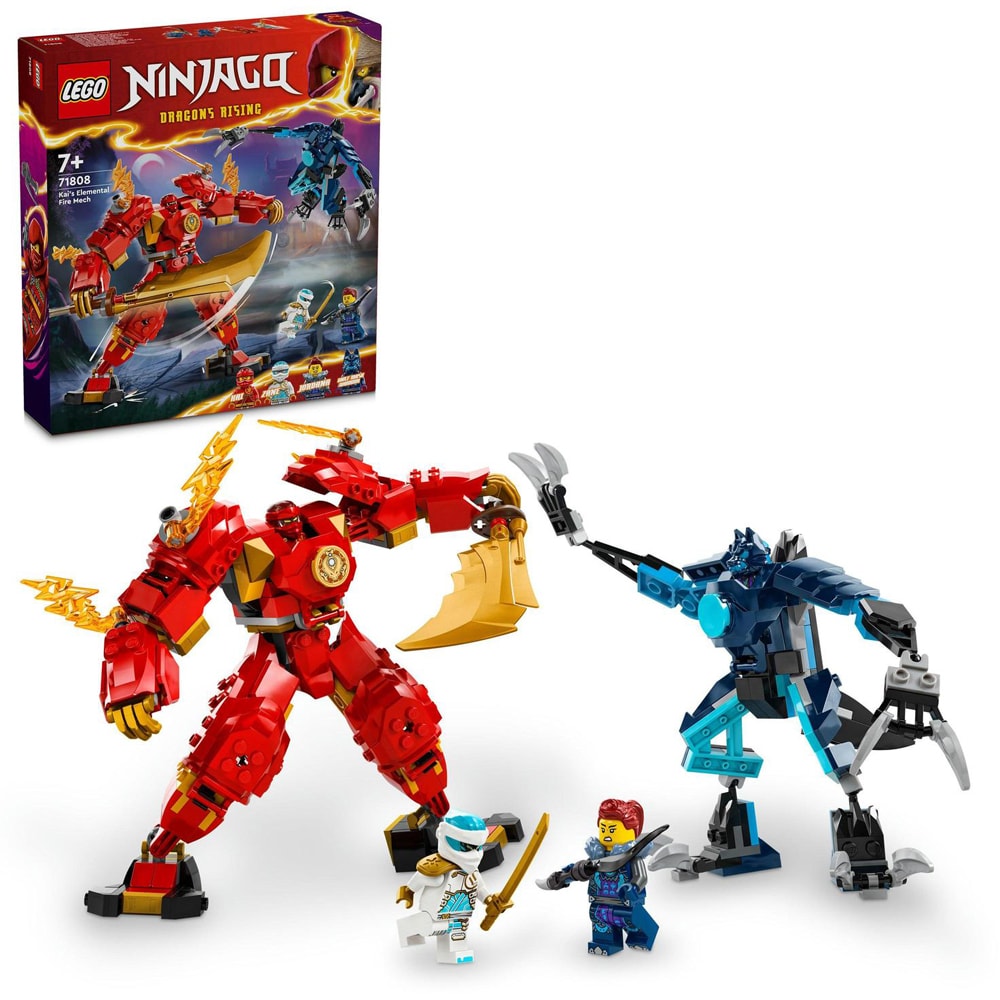 LEGO Ninjago: Robotul Stihie de foc al lui Kai 71808, 7 ani+, 322 piese