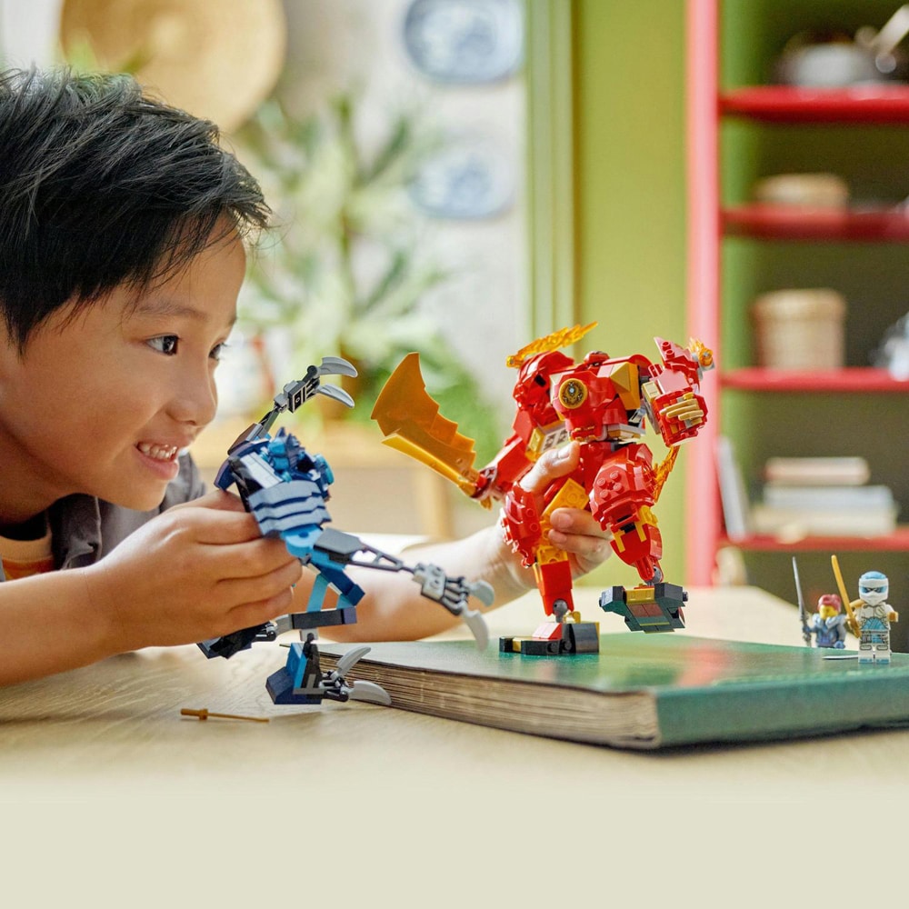LEGO Ninjago: Robotul Stihie de foc al lui Kai 71808, 7 ani+, 322 piese