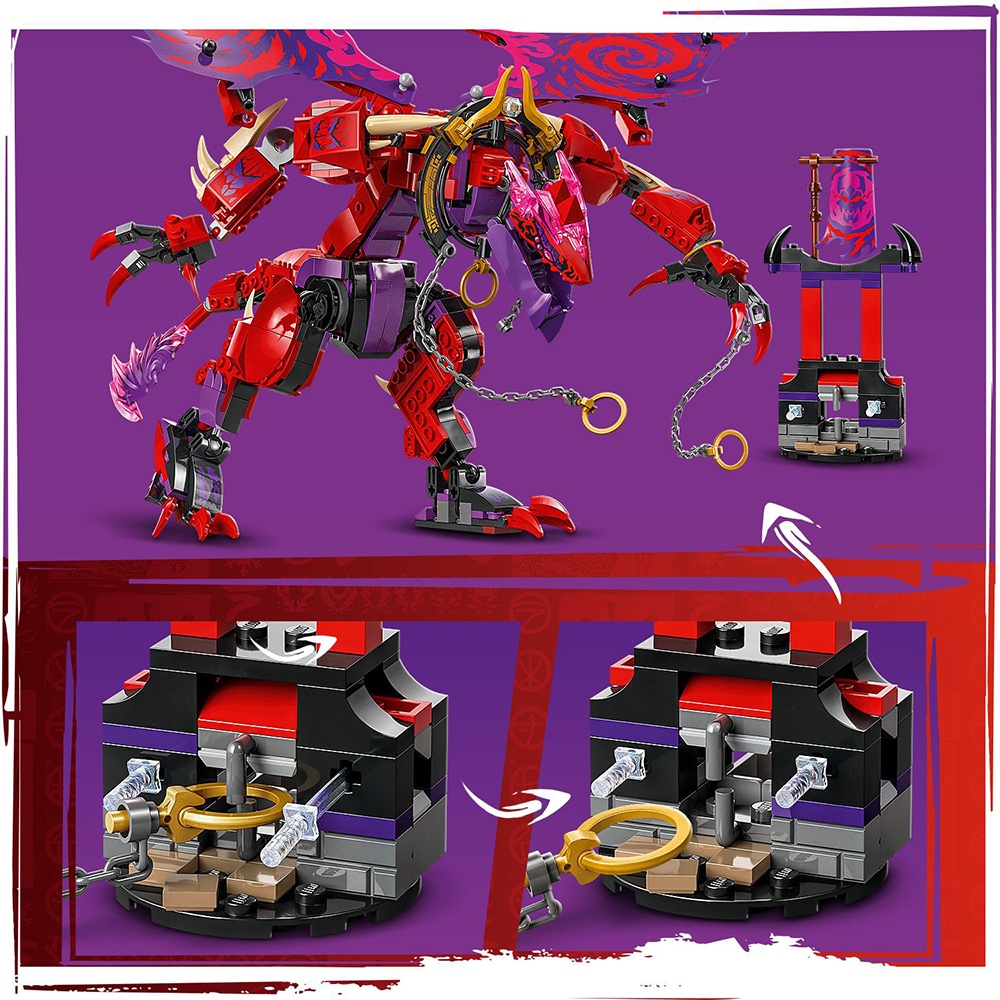 LEGO Ninjago: Dragonul haosului Thunderfang 71832, 8 ani+, 668 piese