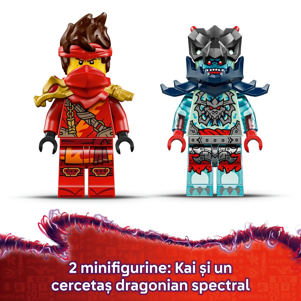 LEGO Ninjago: Cursa de viteza cu motocicleta lui Kai 71838, 6 ani+, 79 piese