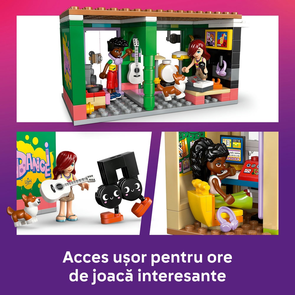 LEGO Friends: Magazin de muzica si apartament 42653, 7 ani+, 483 piese
