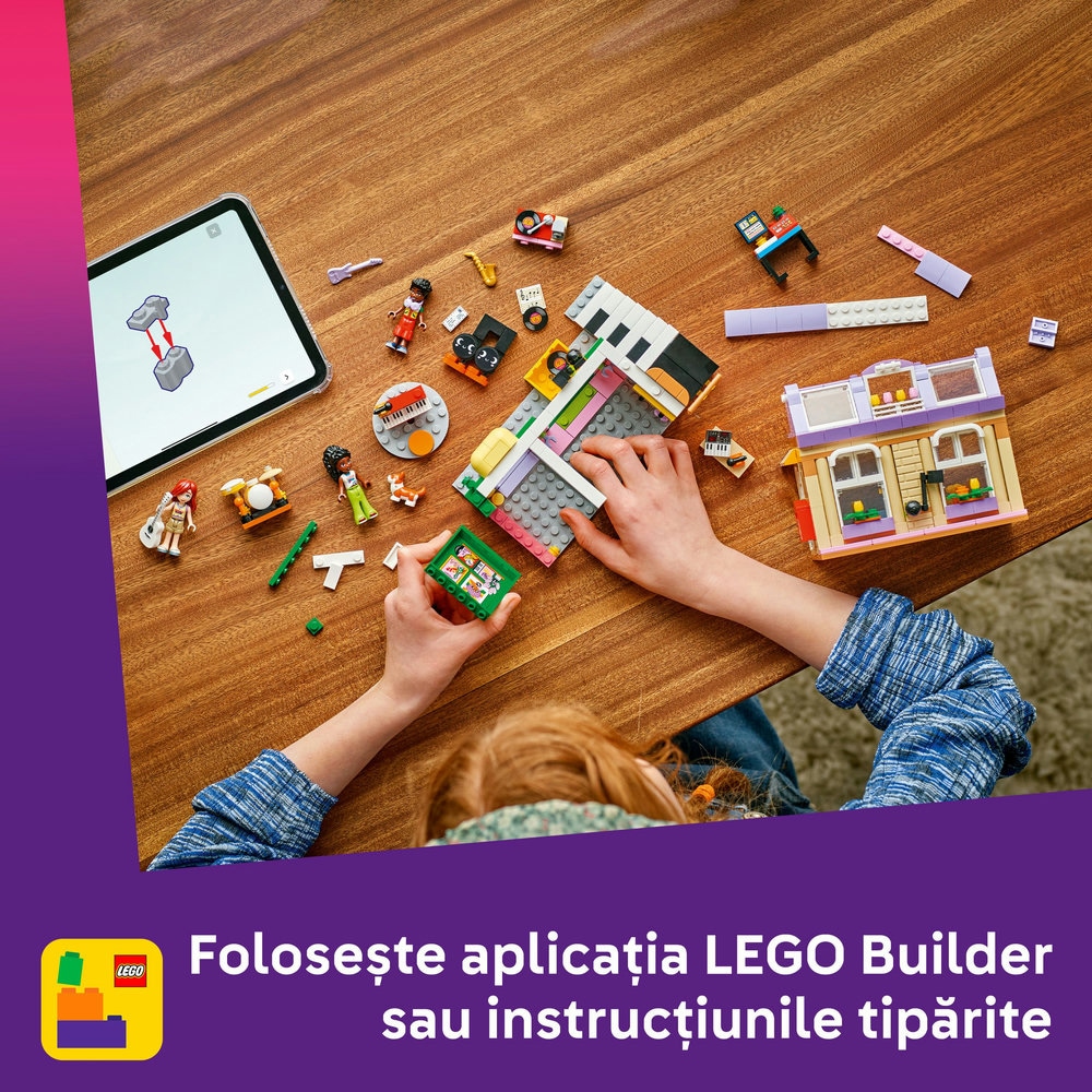 LEGO Friends: Magazin de muzica si apartament 42653, 7 ani+, 483 piese
