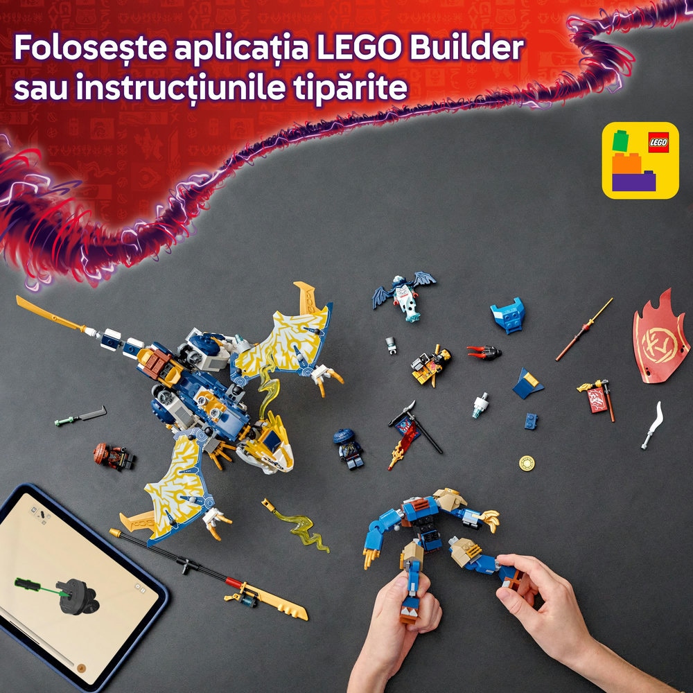 LEGO Ninjago: Robotul calaret de dragon al lui Rogue 71843, 8 ani+, 584 piese