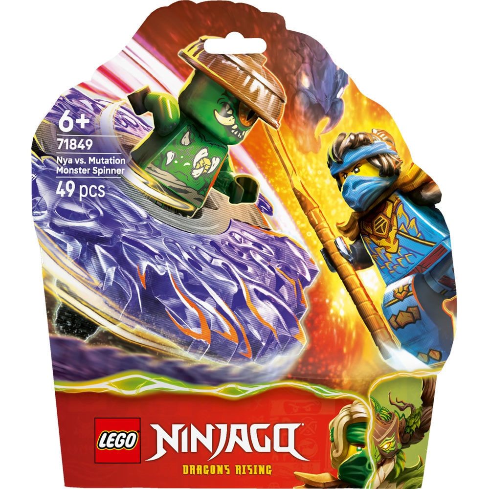 LEGO Ninjago: Nya vs Spinnerul monstru cu mutatii 71849, 6 ani+, 49 piese