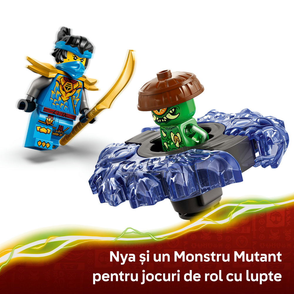 LEGO Ninjago: Nya vs Spinnerul monstru cu mutatii 71849, 6 ani+, 49 piese